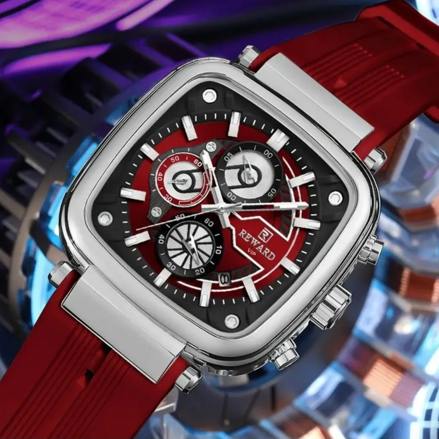 REWARD Men Quartz Watch | Luxury Silicone Strap
