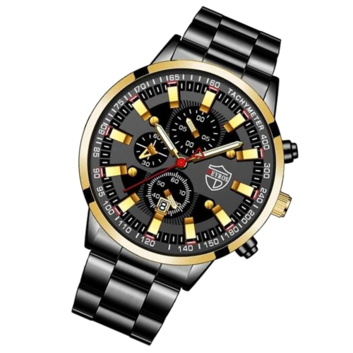 Men's Sports Quartz Watch – Big Dial, Auto Date, Silicone Strap, Gift for Him